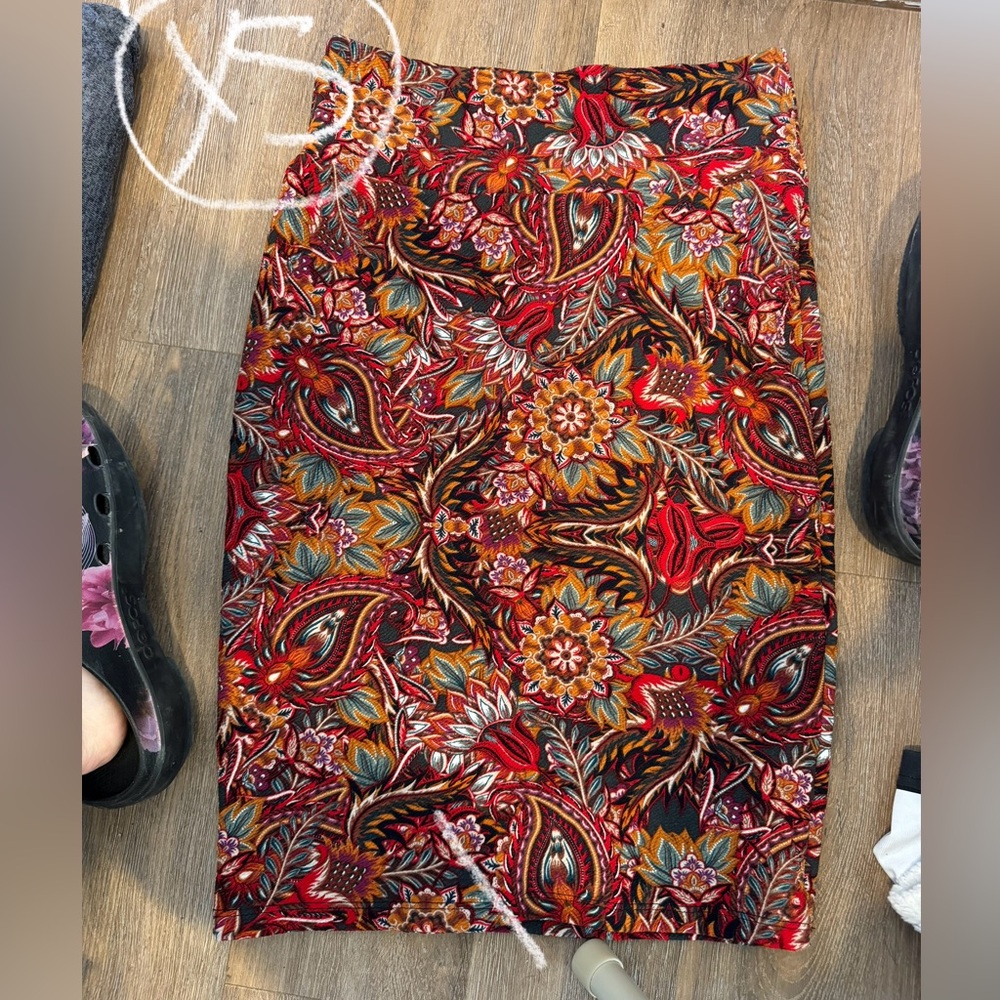 LuLaRoe Multicolor Floral Pencil Skirt